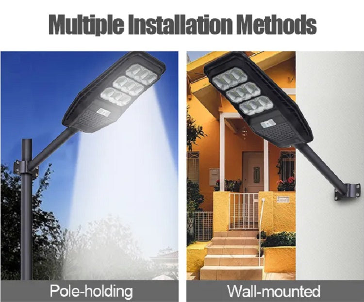 RELYARD 100W 1200Lumen/ 200W 1600Lumen/ 300W 2200Lumen, Outdoor All-In-One Solar Power LED Light With Motion Sensor