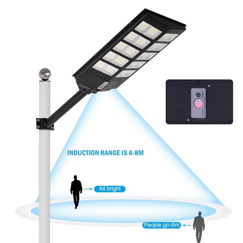 RELYARD 400W 3000Lumen/ 500W 4000Lumen, Outdoor All-In-One Solar Power LED Light With Motion Sensor