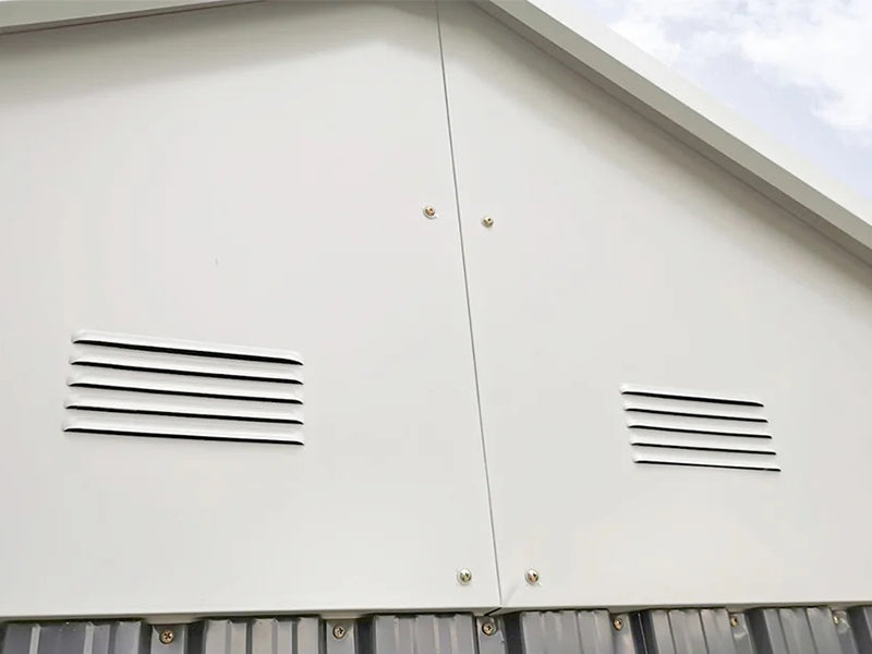 RELYARD 8x10 METAL COTTAGE GARDEN SHED WITH WINDOW (1700 Series) 5'-9" DOOR HEIGHT