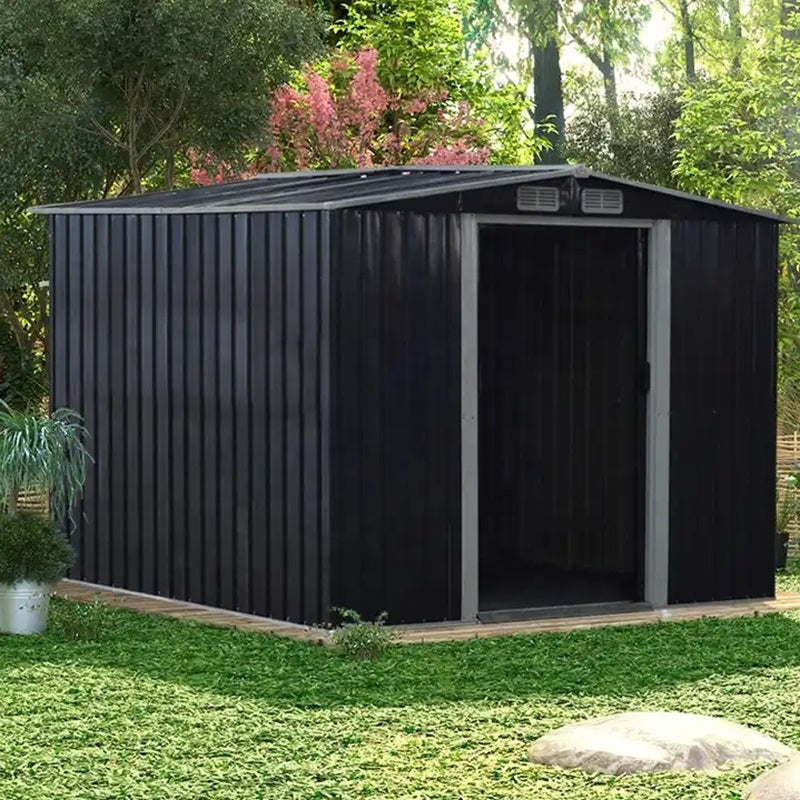 RELYARD 12x8 METAL OUTDOOR STORAGE GARDEN SHED