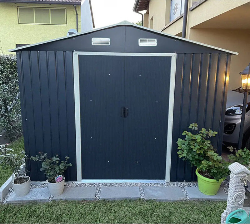 RELYARD 12x8 METAL OUTDOOR STORAGE GARDEN SHED