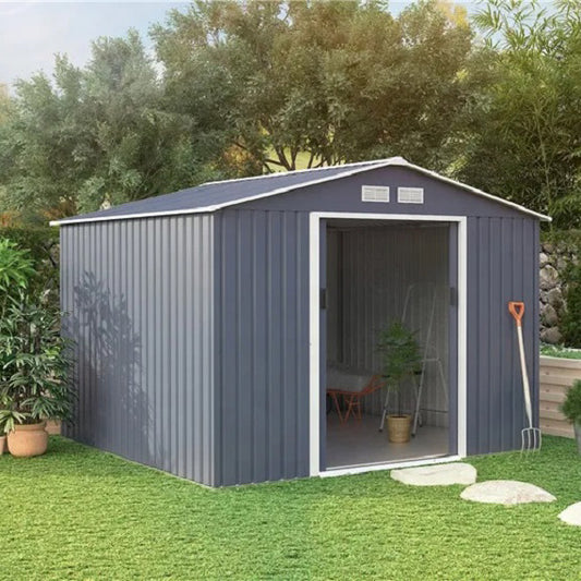 RELYARD 6X8 METAL OUTDOOR STORAGE GARDEN SHED