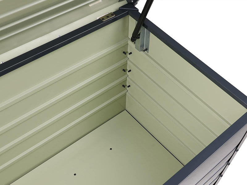 RELYARD 2x5 600L 132GAL METAL OUTDOOR STORAGE PATIO DECK BOX