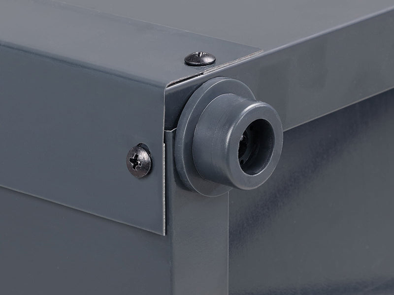 RELYARD 2x4 350L 77GAL METAL OUTDOOR STORAGE PATIO DECK BOX