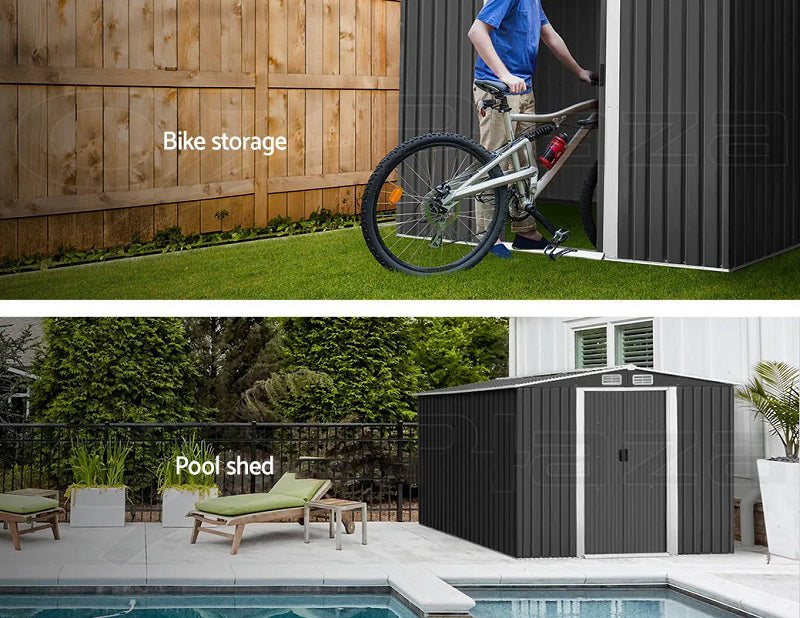 RELYARD 6X6 METAL OUTDOOR STORAGE GARDEN SHED