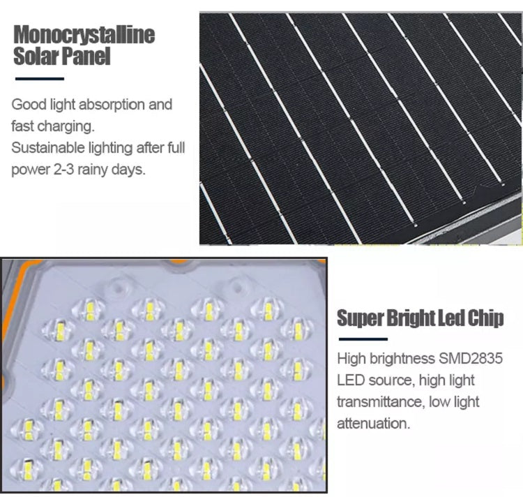 RELYARD 100W 1200Lumen/ 200W 2200Lumen/ 300W 3000Lumen/ 400W 3800Lumen, Outdoor Solar Power LED Light