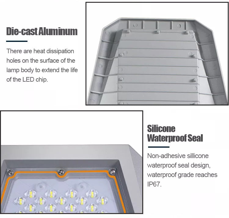 RELYARD 100W 1200Lumen/ 200W 2200Lumen/ 300W 3000Lumen/ 400W 3800Lumen, Outdoor Solar Power LED Light