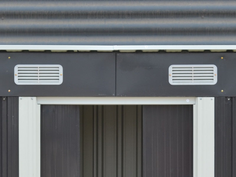 RELYARD 4X8 METAL OUTDOOR STORAGE GARDEN SHED