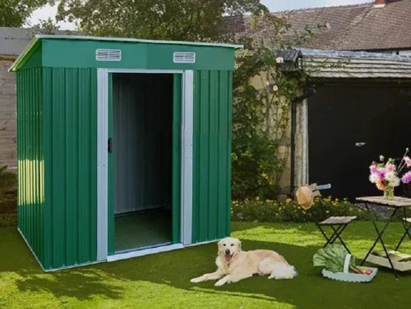 RELYARD 4X8 METAL OUTDOOR STORAGE GARDEN SHED