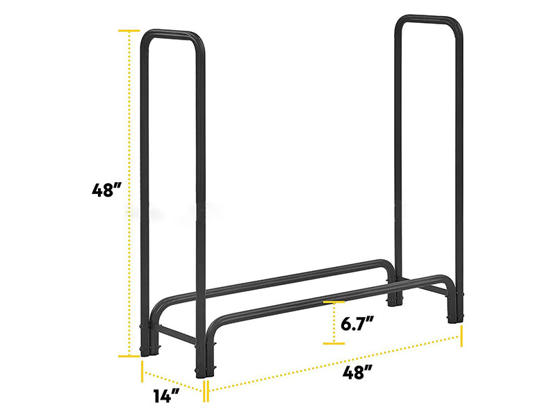 RELYARD 4’ HEAVY DUTY FIREWOOD LOG RACK