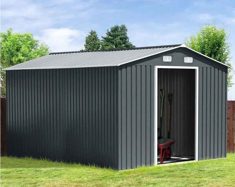 RELYARD 12x10 METAL OUTDOOR STORAGE GARDEN SHED