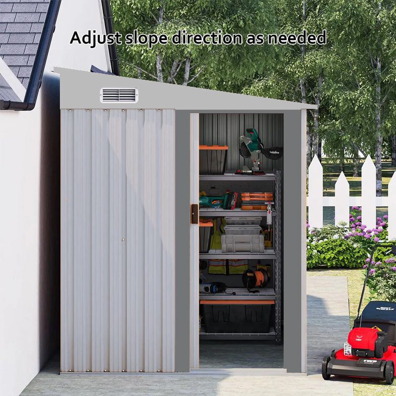 RELYARD 5X7 METAL OUTDOOR STORAGE GARDEN SHED