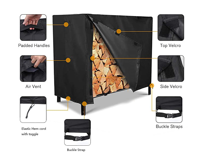 RELYARD WATERPROOF COVER FOR 4’ FIREWOOD RACK