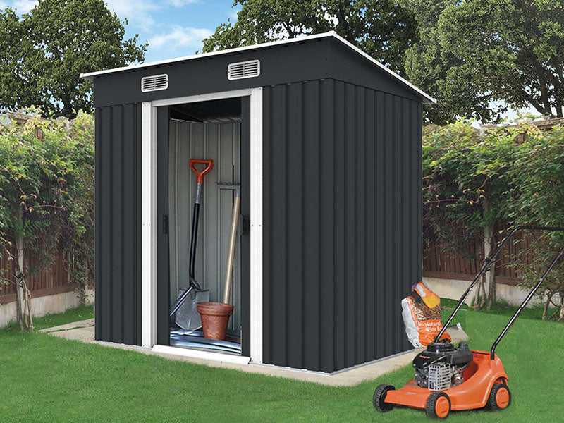 RELYARD4X8METALOUTDOORSTORAGEGARDENSHED